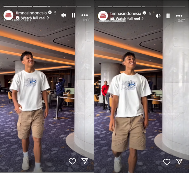 Adrian Wibowo. (Instagram/@timnas Indonesia)